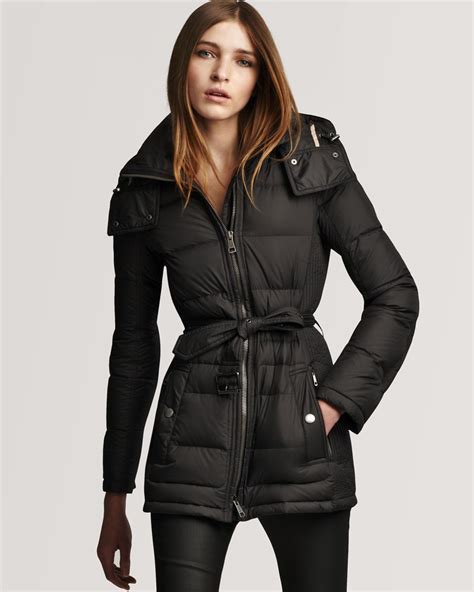 burberry women down coat|Burberry brit coats women's.